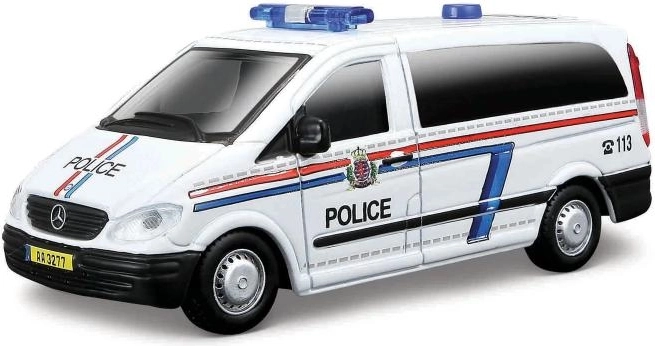 Realistlikud politseikaubikud detailsete trükkidega