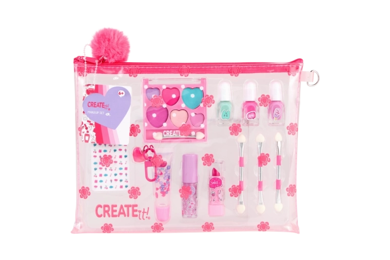 Children’s make-up set in a pouch create it!