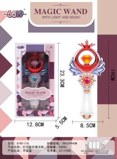 Magic wand with light and sound effects