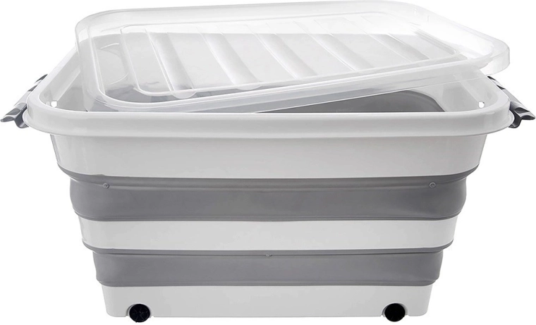 Transparent lid and sturdy clips