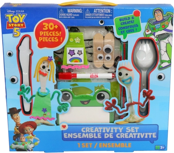 Disney Pixar Toy Story 5 creative kit for making Forky and Karen Beverly figures