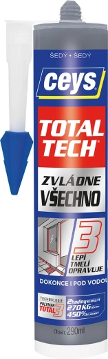 Universal adhesive and sealant 290 ml grey CEYS TOTAL TECH
