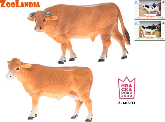 Zoolandia lehm ja pull plastfiguurid 13–14 cm