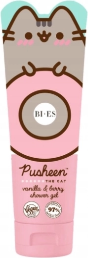 Pusheen The Cat dušigeel ja šampoon 2in1 vanilli ja metsamarjade lõhnaga 240 ml