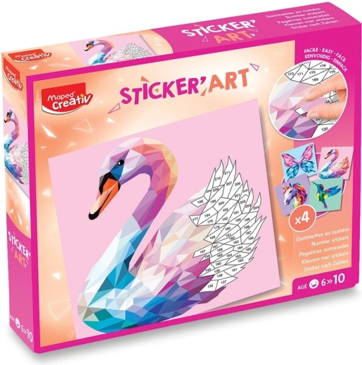 Maped Sticker' Art Creative Set – Elegant Creatures