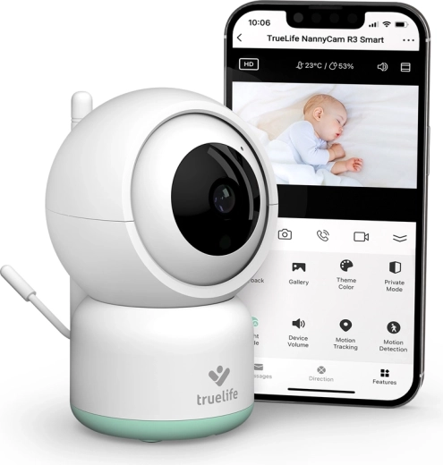 TrueLife NannyCam R3 Smart Full HD ja Wi‑Fi-ga videobeebimonitor