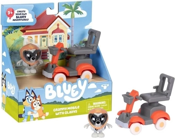 Bluey sõidukikomplekt vanaema Muffiniga