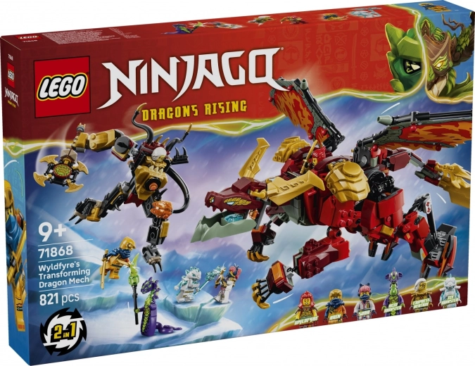 LEGO NINJAGO Wyldfyre’i muunduv draakoni-mecha