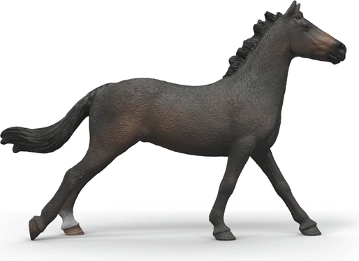 Dynamic pose and elegant Thoroughbred silhouette