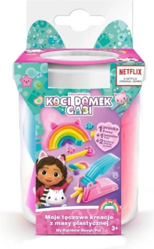Modeling Clay Set GABIN CAT HOUSE My Rainbow Creations – white cup