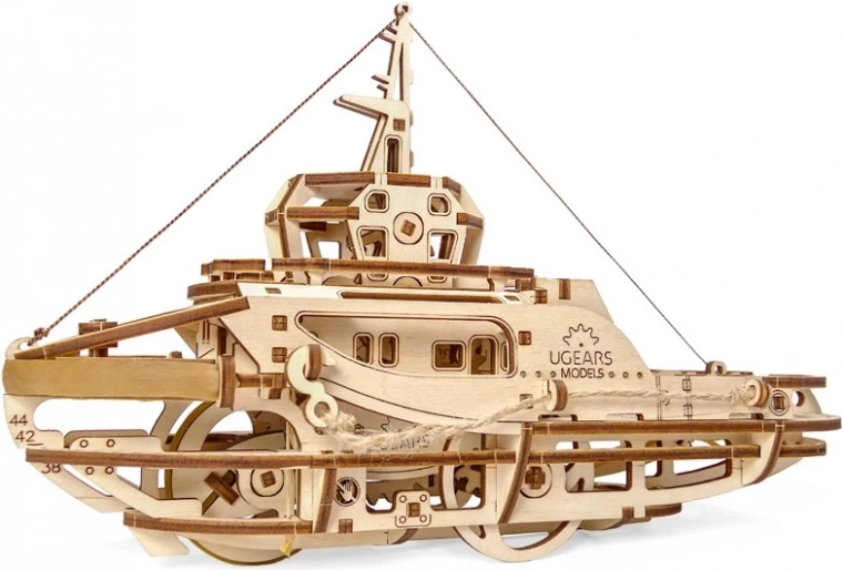 Ugears puidust mehaaniline pukseerija-pusle
