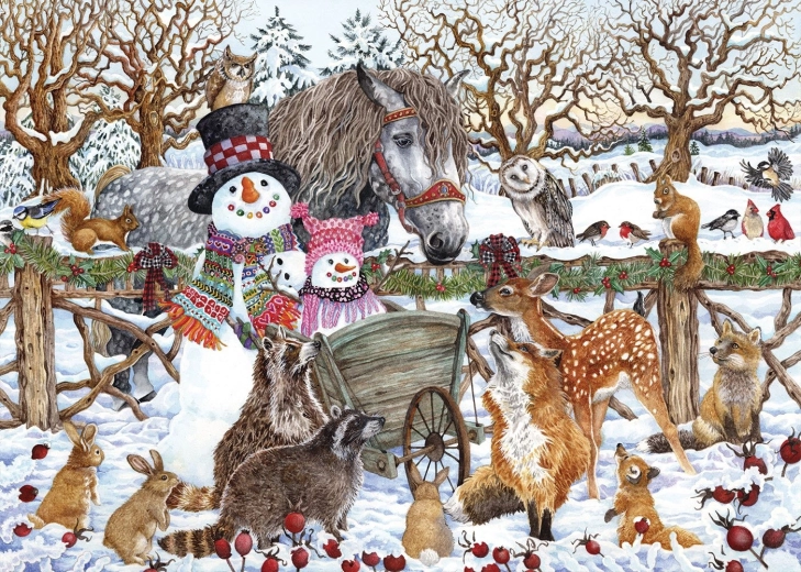 Puzzle Two Snowmen 500 pieces ALIPSON