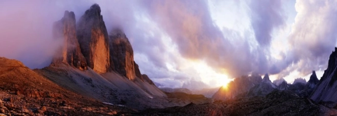 Panoramic Puzzle Tre Cime Dolomites Heye 1000 Pieces