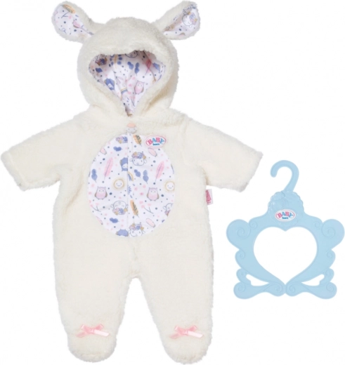 Baby born plüüsist lambakese kombinesoon nukkudele 43 cm