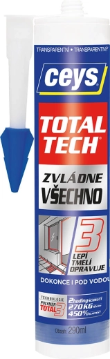 Universal adhesive and sealant 290 ml CEYS TOTAL TECH transparent