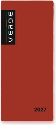 Verde kuupäevik 2027, telliskivivärvi, PVC-ümbrises
