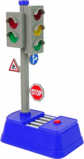 Töötav foor tulede ja helidega