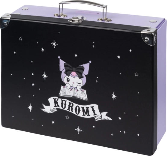 Baagl foldable school case Kuromi Fortune Dream with metal corner protectors
