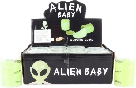 Glowing Slime with Alien in Barrel