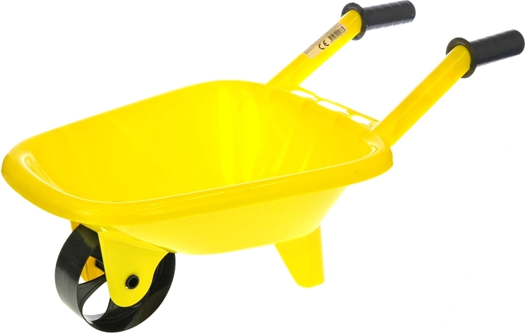 Plastic Wheelbarrow for Kids Yellow 60 × 25 × 30 cm