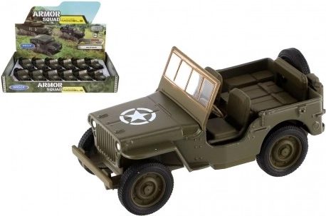 Welly sõjaväedžiibi mudel Jeep Willys MB 1941 tagasitõmbemehhanismiga 10 cm - 1 tk
