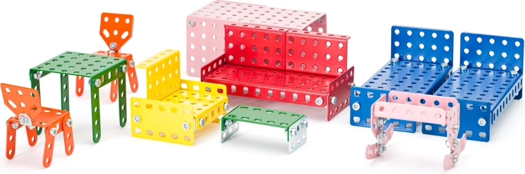 Real furniture made of sturdy metal