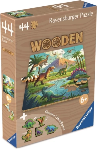Ravensburger puidust pusle dinosaurused 44 tükki