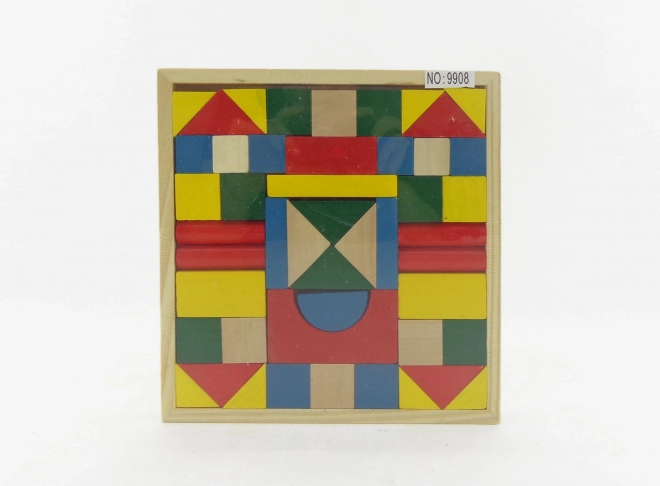 Wooden building blocks 48 pcs