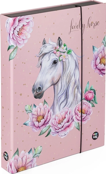 A4 Jumbo Notebook Box Horse Romantic