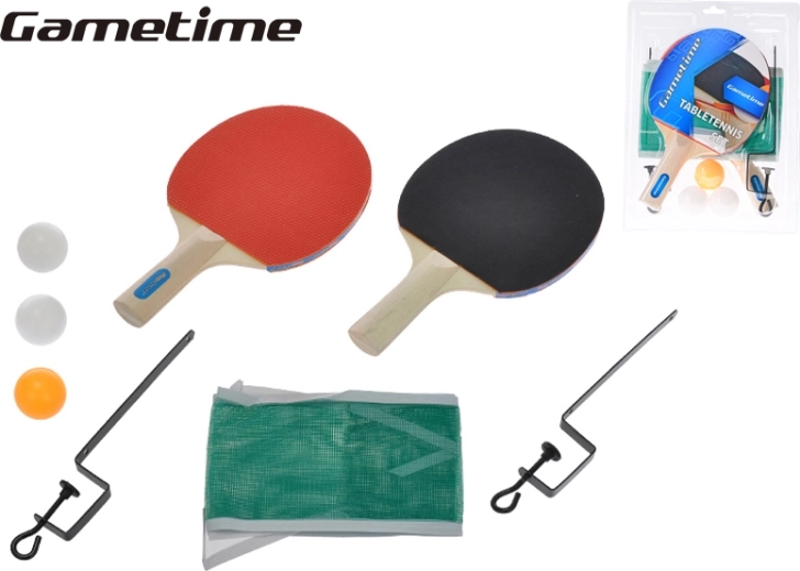 Gametime lauatennise komplekt võrguga, 2 reketit ja 3 palli