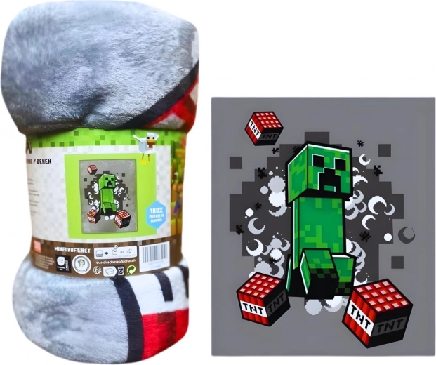 XXL fleece blanket Minecraft de lux