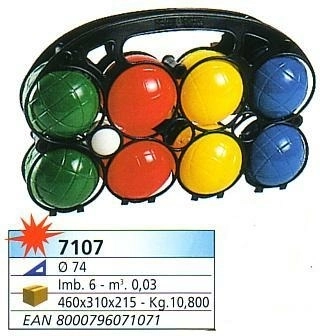 Petanque Set – 8 Plastic Balls with Jack
