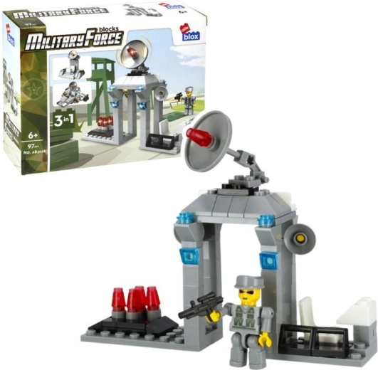 Konstruktor AlleBlox Military 3-in-1, 97 osa