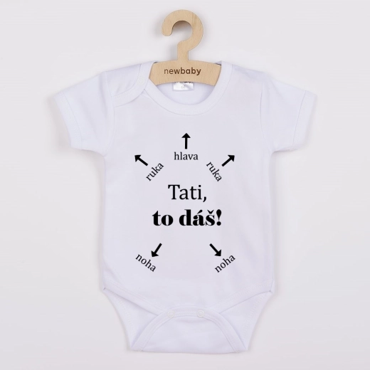 New Baby printed bodysuit Daddy, you’ve got this! – short sleeves