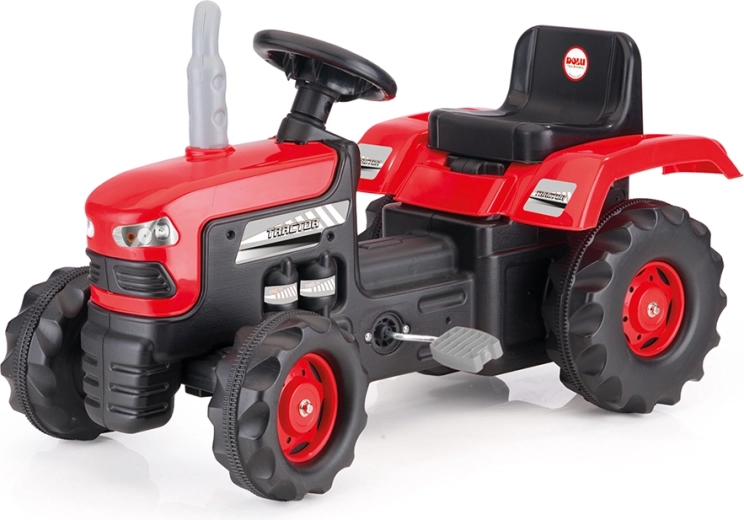 Suur punane pedaaltraktor Dolu