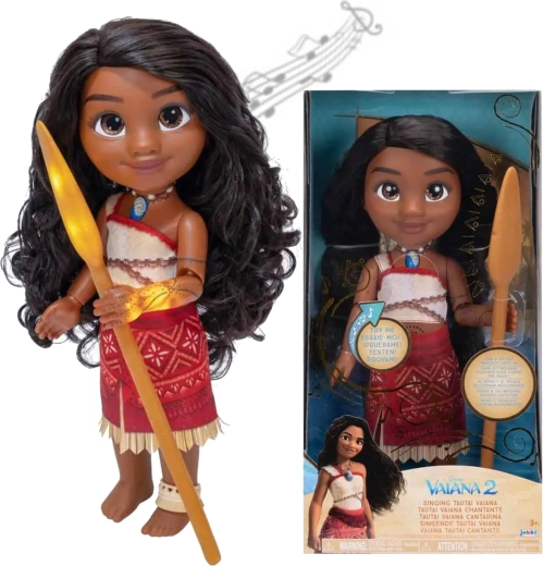 Disney Princess laulav nukk MOANA tätoveeringu ja aeruga 35 cm