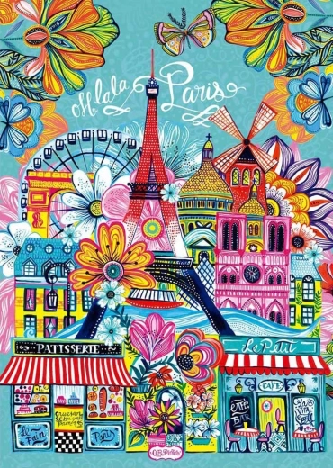 EDUCA puzzle Car Pintos: Paris 1000 pieces