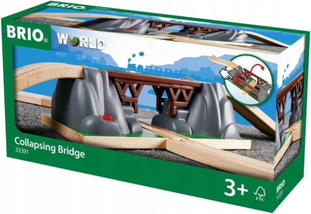 Brio World railway bridge with drop-down flap