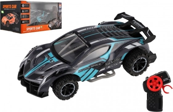 RC sportauto 2,4 GHz 20 cm patareidel – Türkiissinine