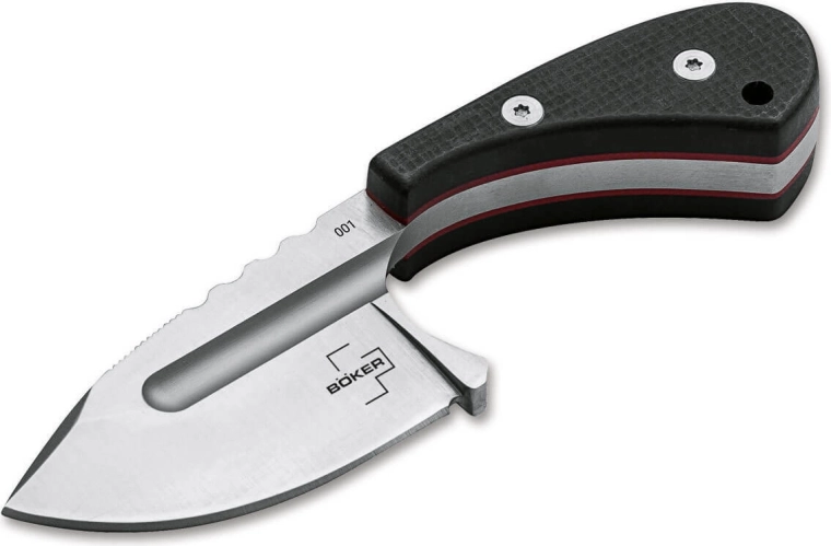 Böker Plus Sigyn – neck knife with 5 cm blade, G10 and Kydex sheath