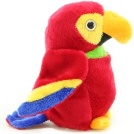 Plüüsist papagoi 15 cm