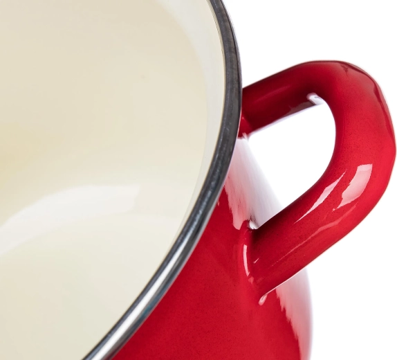 Durable enamel glaze and easy cleaning