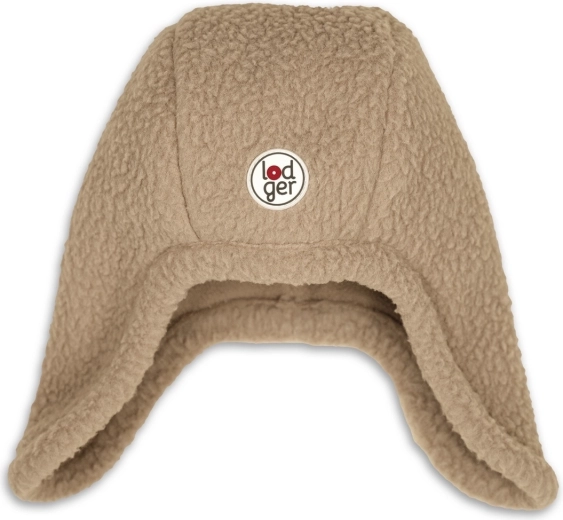 Lodger winter fleece hat Teddy Beige 3–6 months