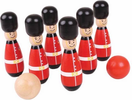 Inglise kaardiväelaste keegliklotsid Bigjigs Toysilt
