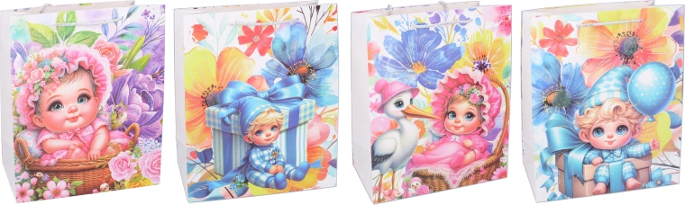 L suuruses laste kinkekott 40 × 30 × 12 cm
