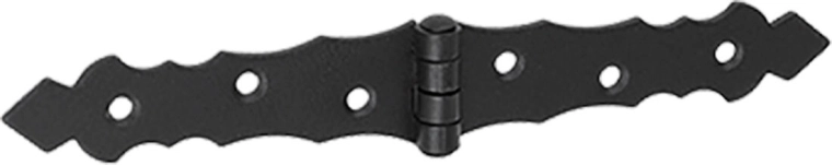 French decorative hinge 200 × 34 × 2 mm, black