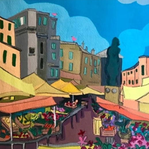 Teemantmaal „Turg“ 30 × 40 cm