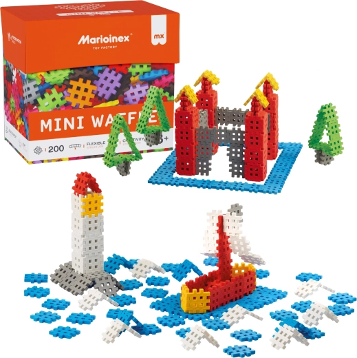 Marioinex Mini Waffle Building Set – 200 Pieces