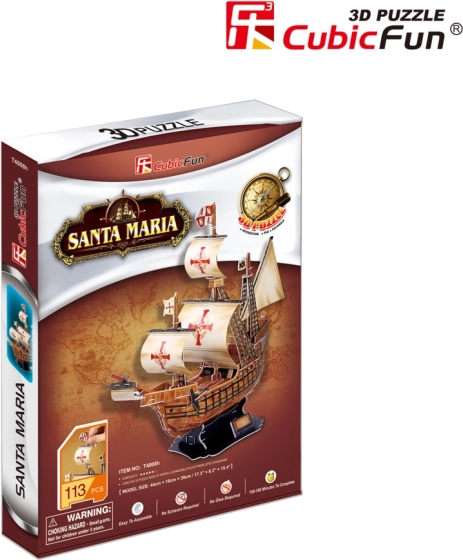 3D pusle Laev Santa Maria