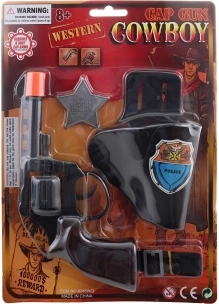 Kids’ cap gun with holster and badge